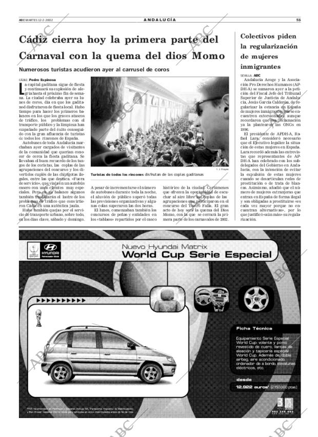 ABC SEVILLA 12-02-2002 página 55