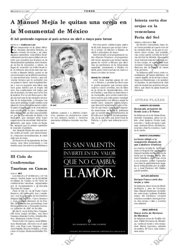 ABC SEVILLA 12-02-2002 página 71