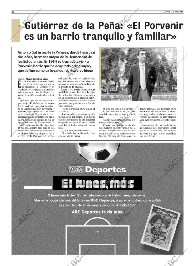ABC SEVILLA 12-02-2002 página 84