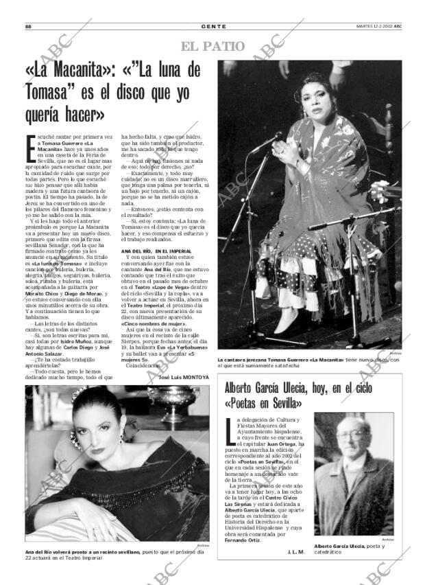 ABC SEVILLA 12-02-2002 página 88