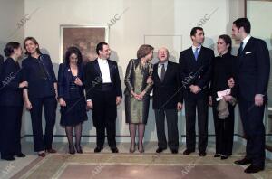 La familia real en el concierto de Rostropovich