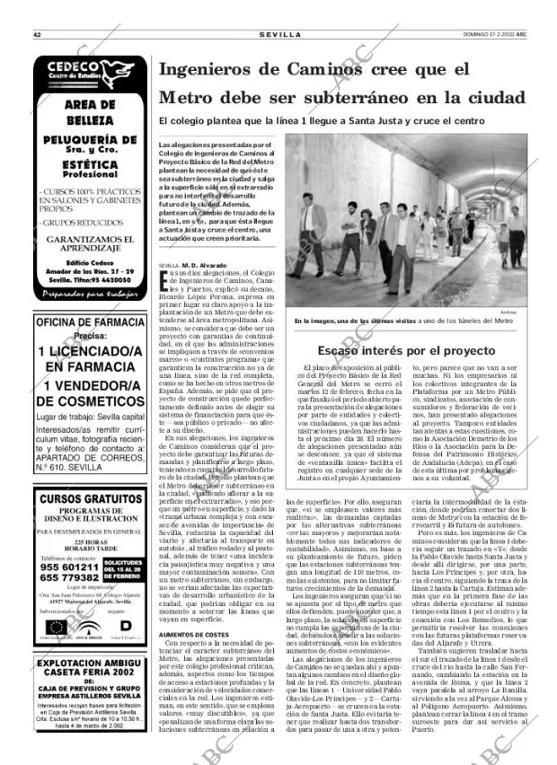ABC SEVILLA 17-02-2002 página 42