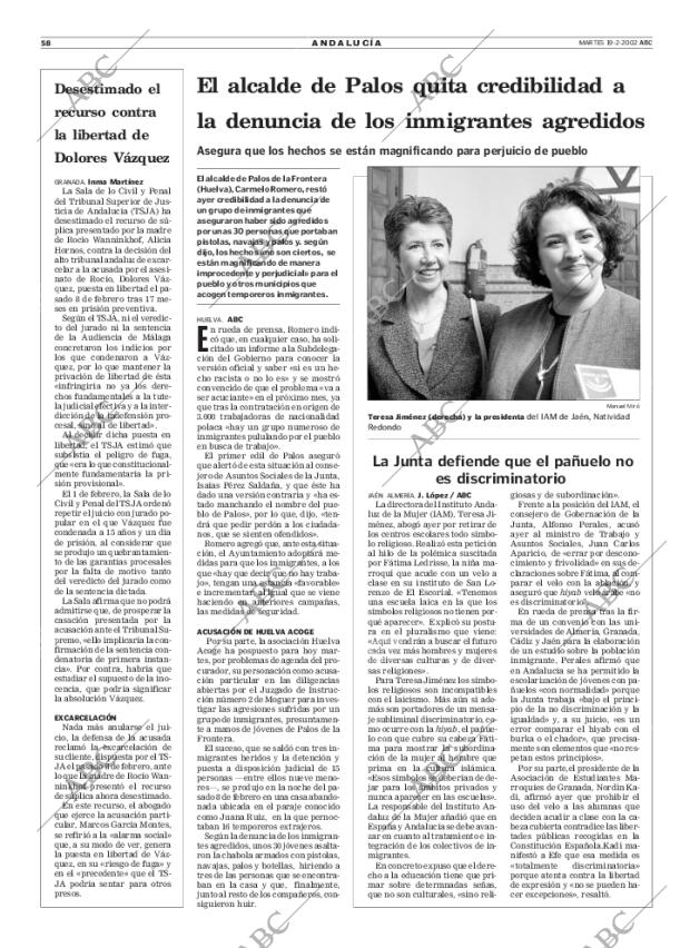 ABC SEVILLA 19-02-2002 página 58