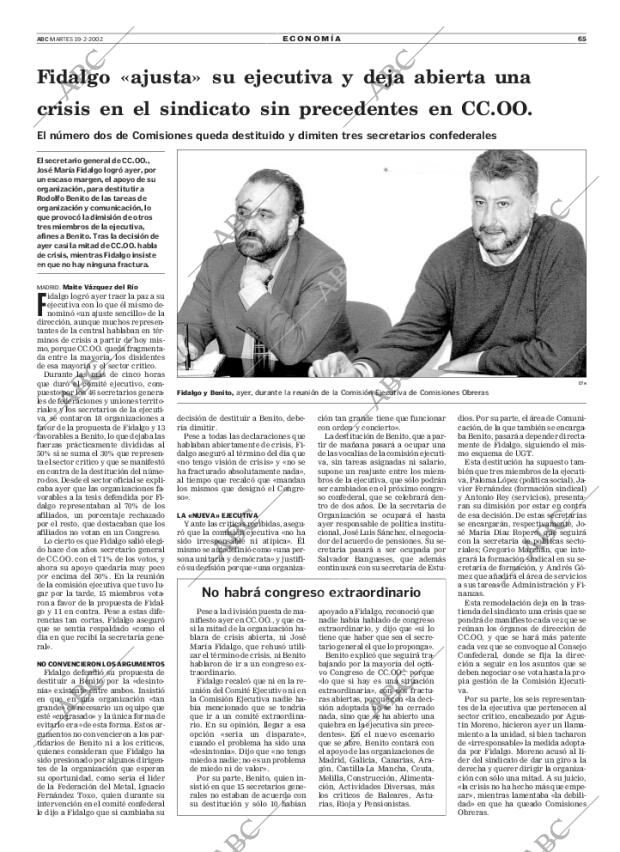 ABC SEVILLA 19-02-2002 página 65