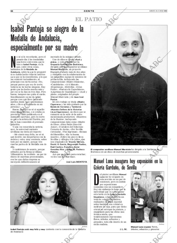 ABC SEVILLA 21-02-2002 página 98