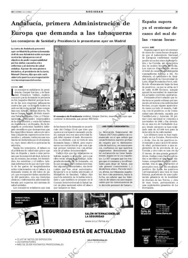 ABC MADRID 22-02-2002 página 37