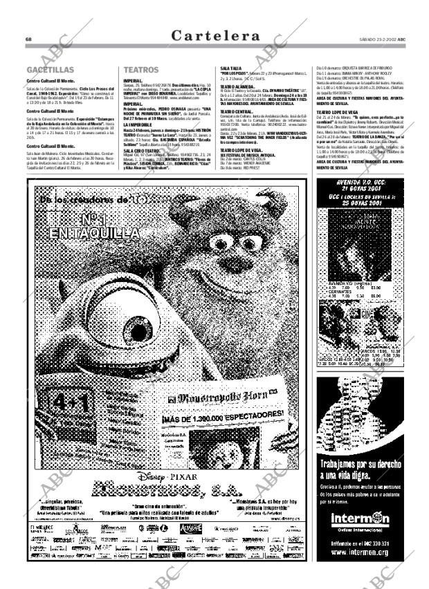 ABC SEVILLA 23-02-2002 página 68