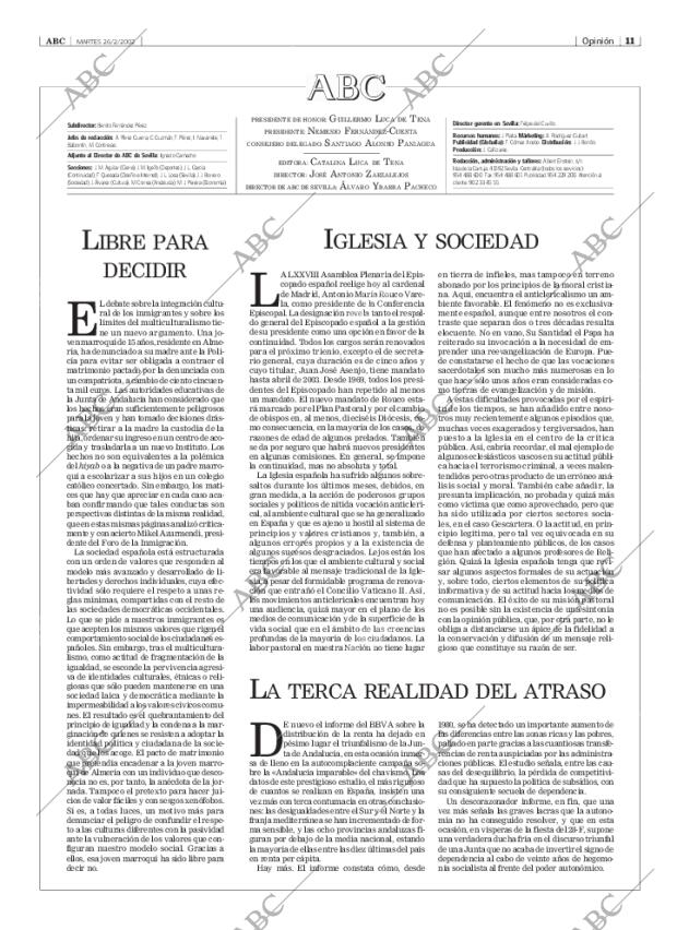 ABC SEVILLA 26-02-2002 página 11