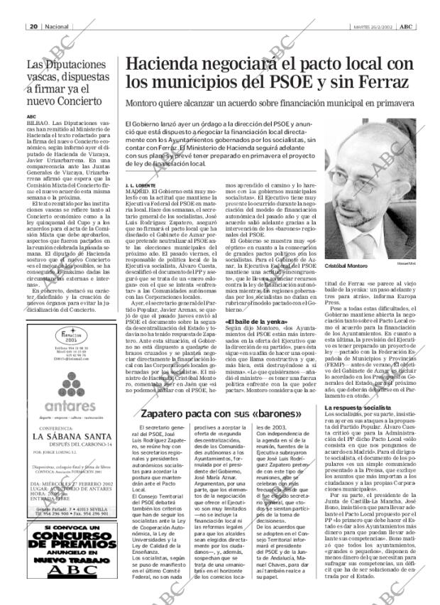 ABC SEVILLA 26-02-2002 página 20
