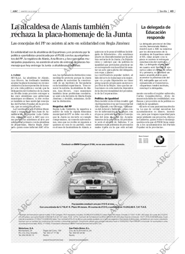 ABC SEVILLA 26-02-2002 página 43