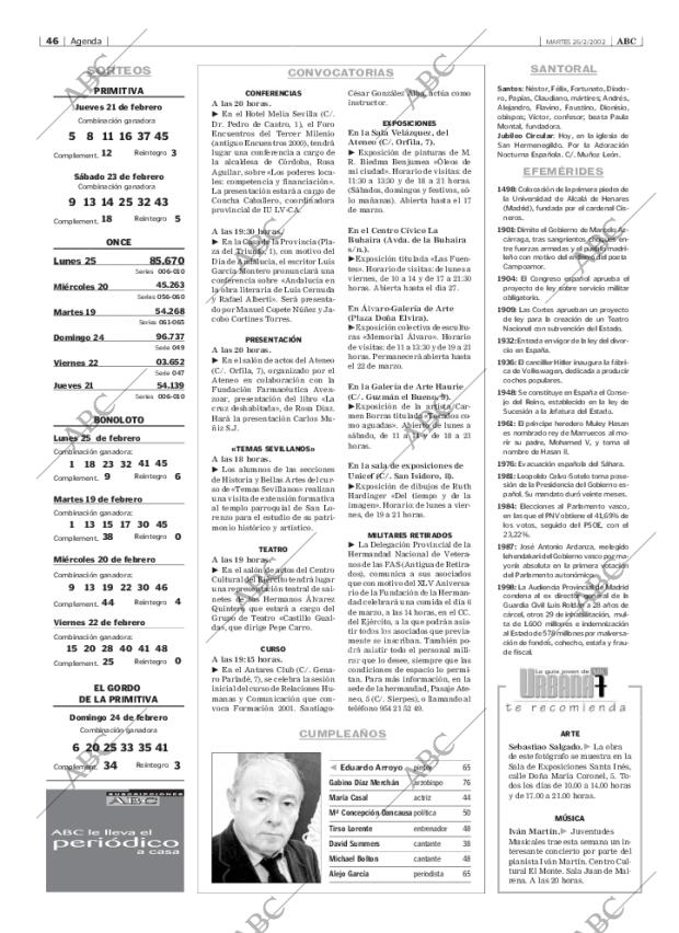 ABC SEVILLA 26-02-2002 página 46