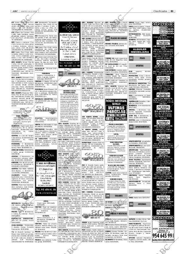 ABC SEVILLA 26-02-2002 página 81