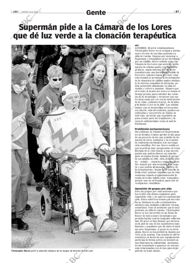 ABC SEVILLA 26-02-2002 página 87