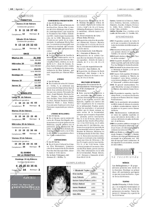 ABC SEVILLA 27-02-2002 página 44