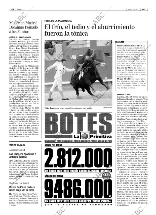 ABC MADRID 04-03-2002 página 108
