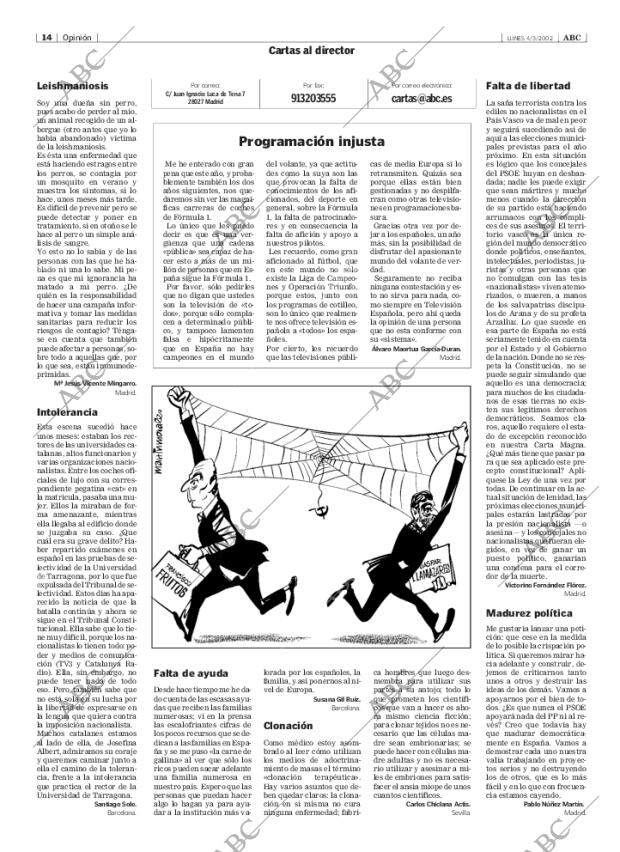 ABC MADRID 04-03-2002 página 14