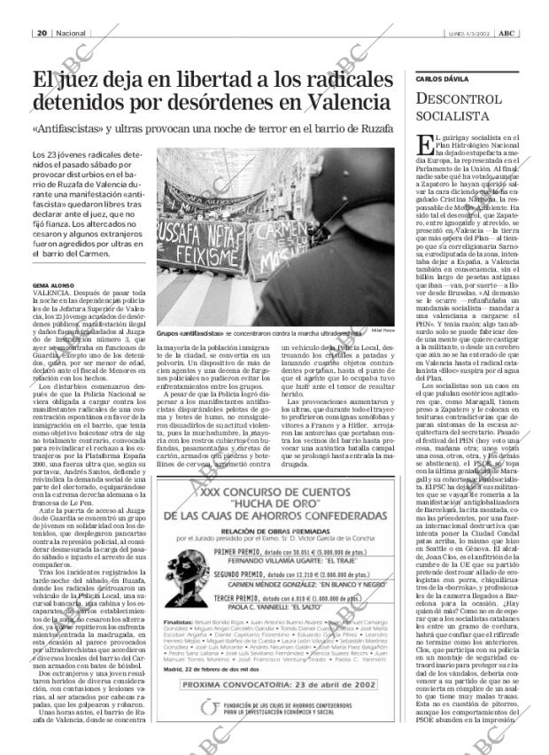 ABC SEVILLA 04-03-2002 página 20