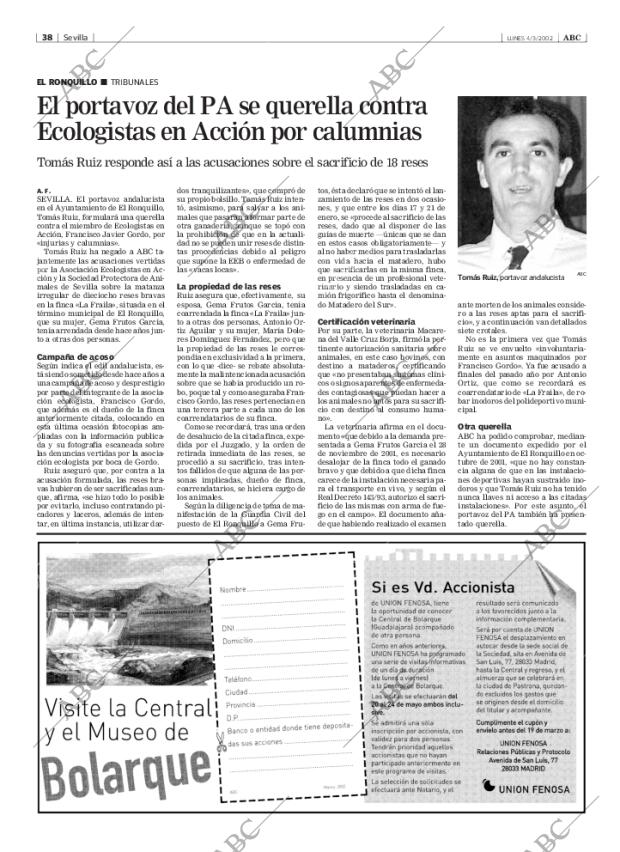 ABC SEVILLA 04-03-2002 página 38