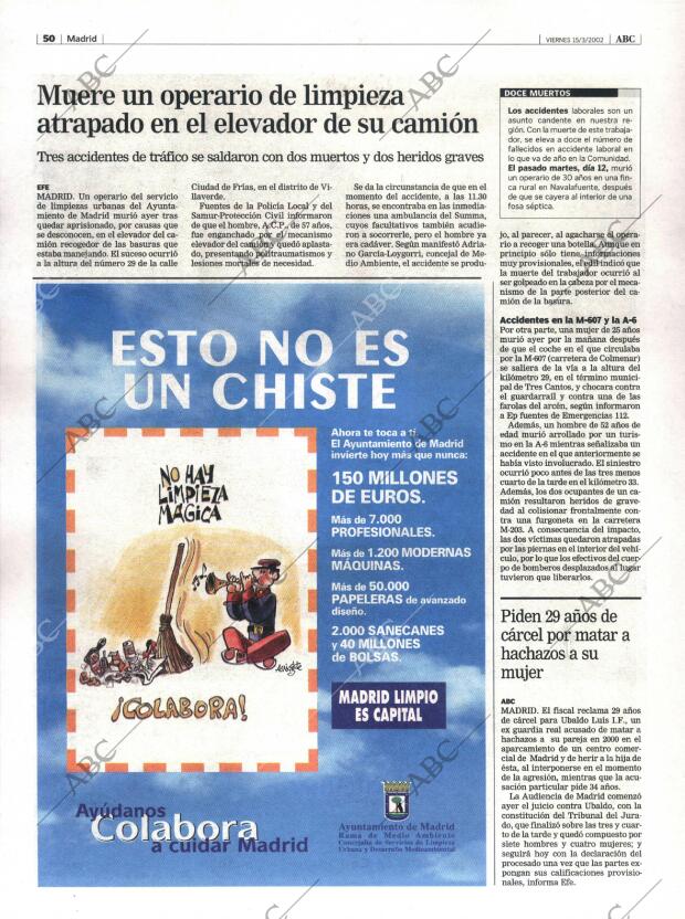 ABC MADRID 15-03-2002 página 50