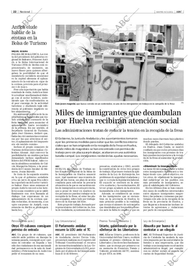 ABC MADRID 19-03-2002 página 22
