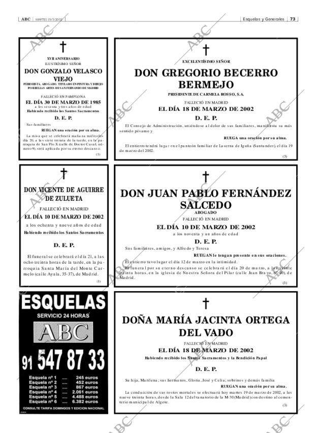 ABC MADRID 19-03-2002 página 73