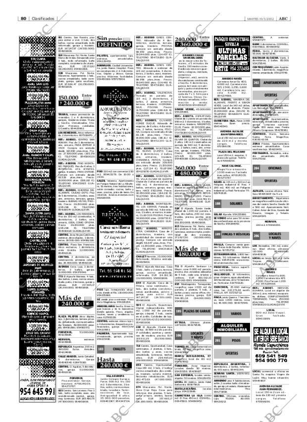 ABC SEVILLA 19-03-2002 página 80