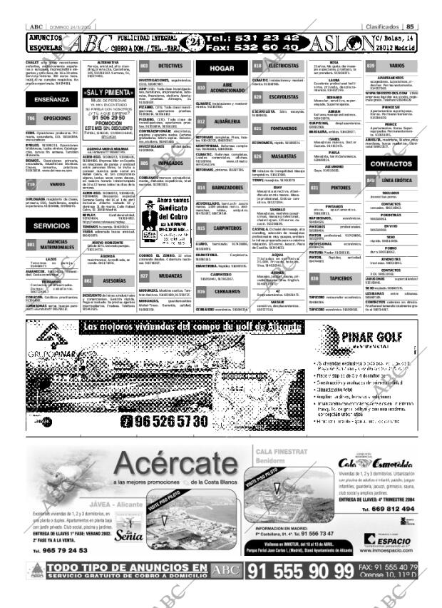 ABC MADRID 24-03-2002 página 85