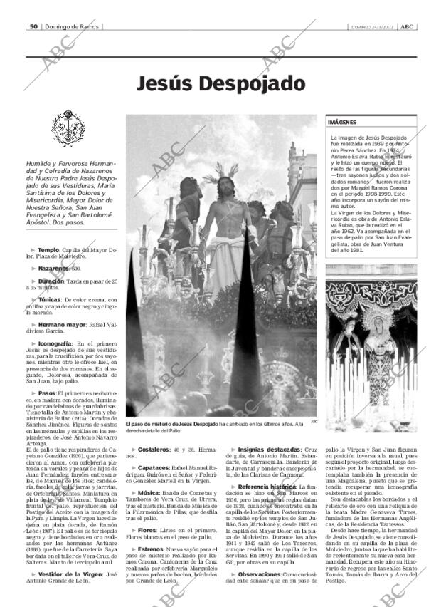 ABC SEVILLA 24-03-2002 página 50