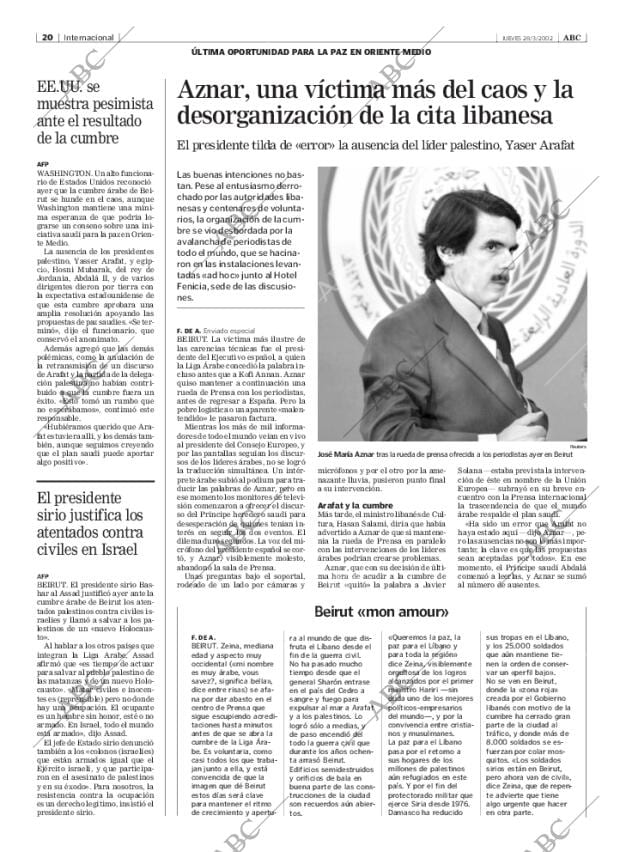 ABC MADRID 28-03-2002 página 20