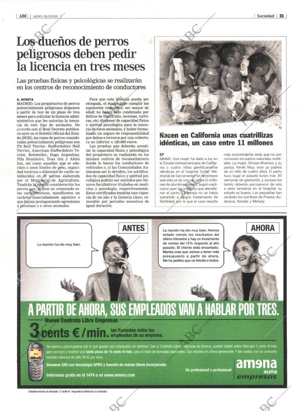 ABC MADRID 28-03-2002 página 31