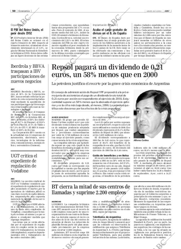 ABC MADRID 28-03-2002 página 50