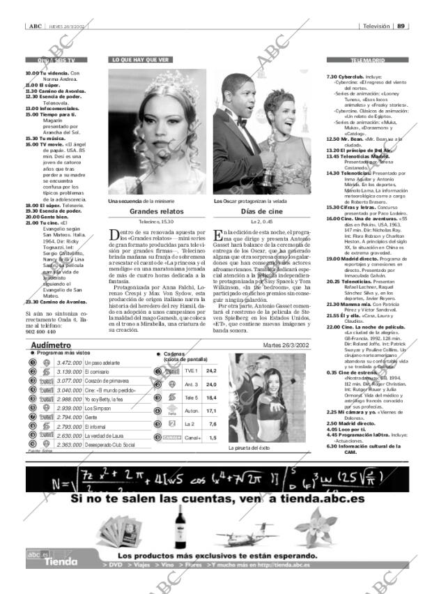 ABC MADRID 28-03-2002 página 89