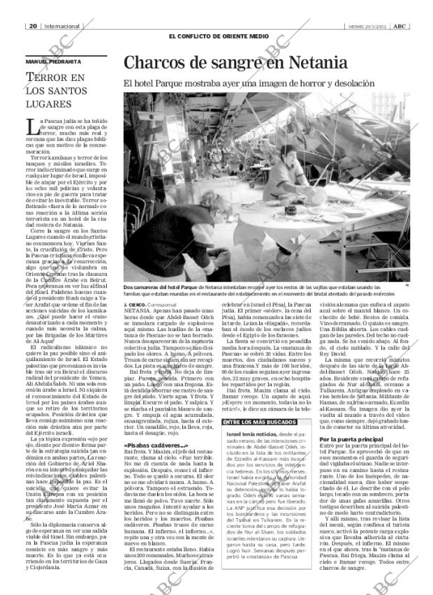 ABC MADRID 29-03-2002 página 20