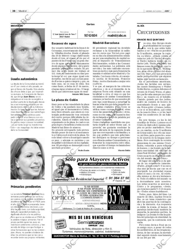 ABC MADRID 29-03-2002 página 38