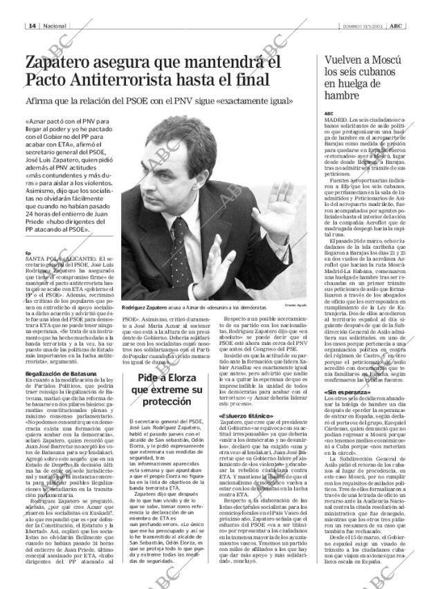 ABC MADRID 31-03-2002 página 14