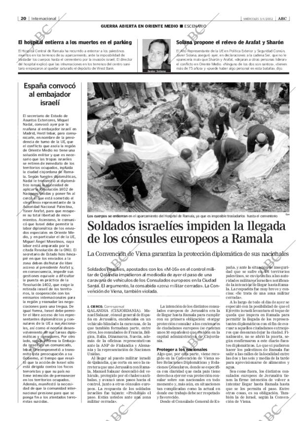ABC MADRID 03-04-2002 página 20