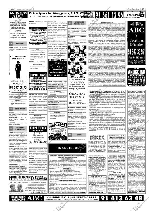 ABC MADRID 03-04-2002 página 85