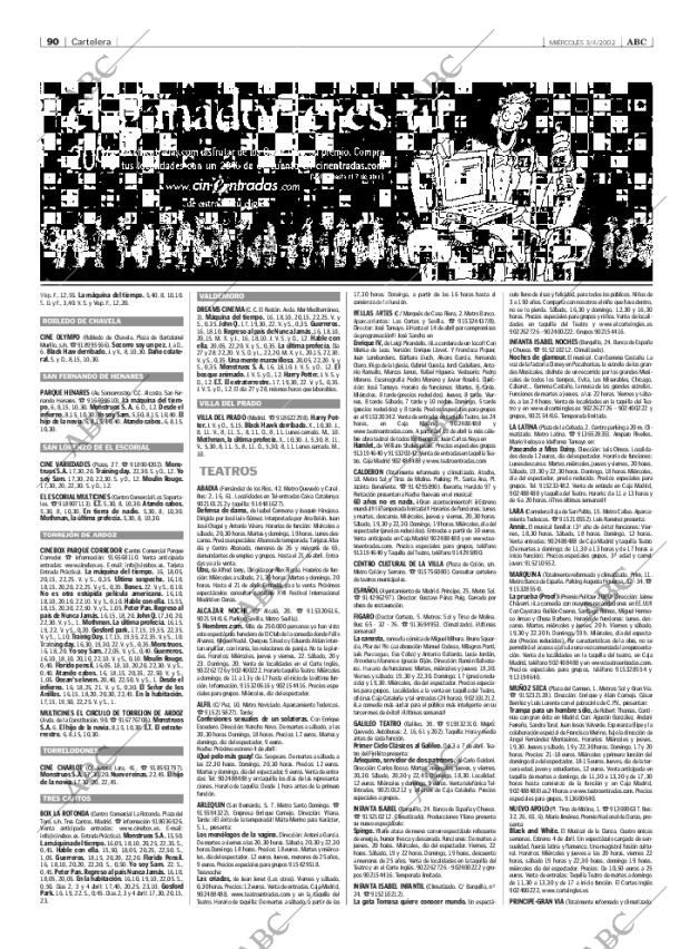 ABC MADRID 03-04-2002 página 90