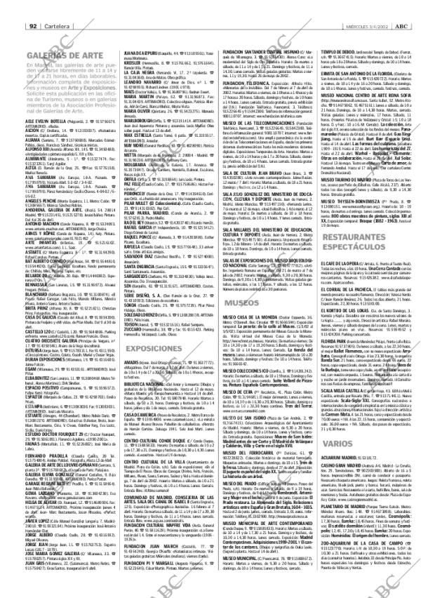 ABC MADRID 03-04-2002 página 92