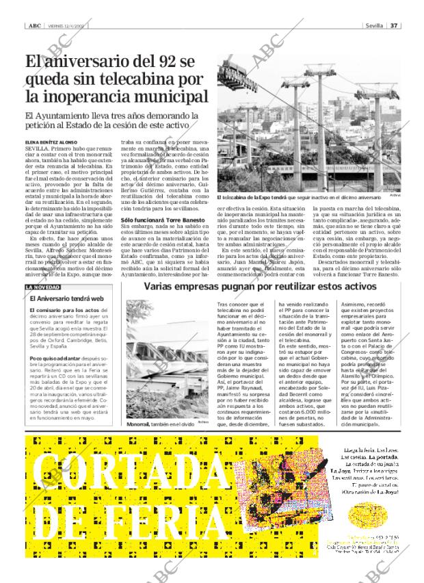 ABC SEVILLA 12-04-2002 página 37