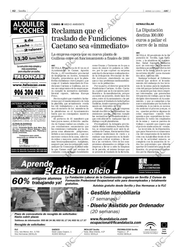 ABC SEVILLA 12-04-2002 página 42