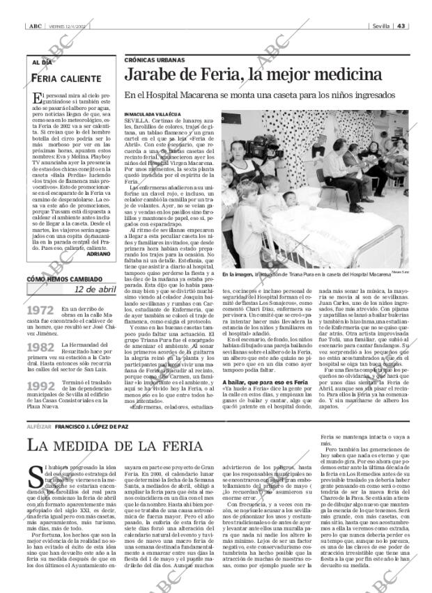 ABC SEVILLA 12-04-2002 página 43