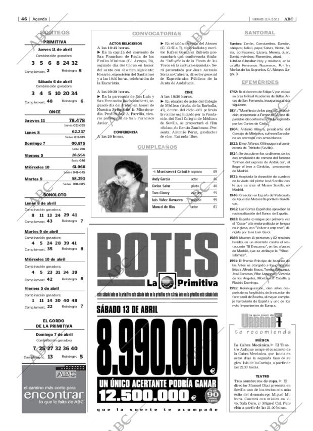 ABC SEVILLA 12-04-2002 página 46