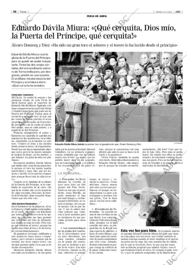 ABC SEVILLA 12-04-2002 página 58