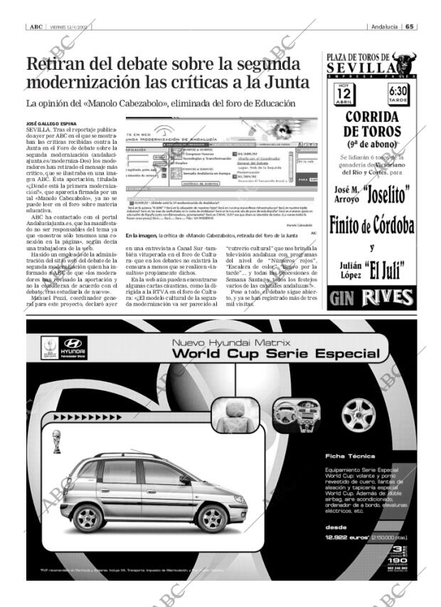 ABC SEVILLA 12-04-2002 página 65
