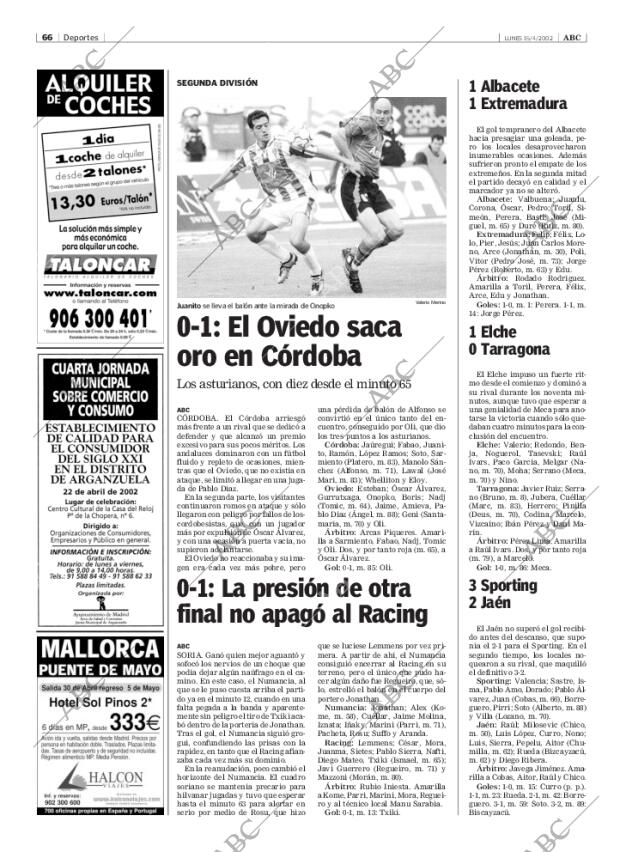 ABC MADRID 15-04-2002 página 66