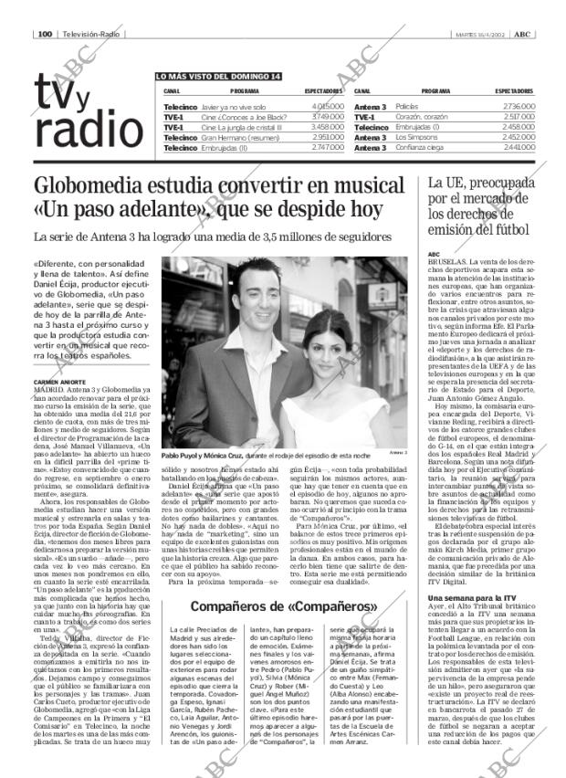 ABC MADRID 16-04-2002 página 100