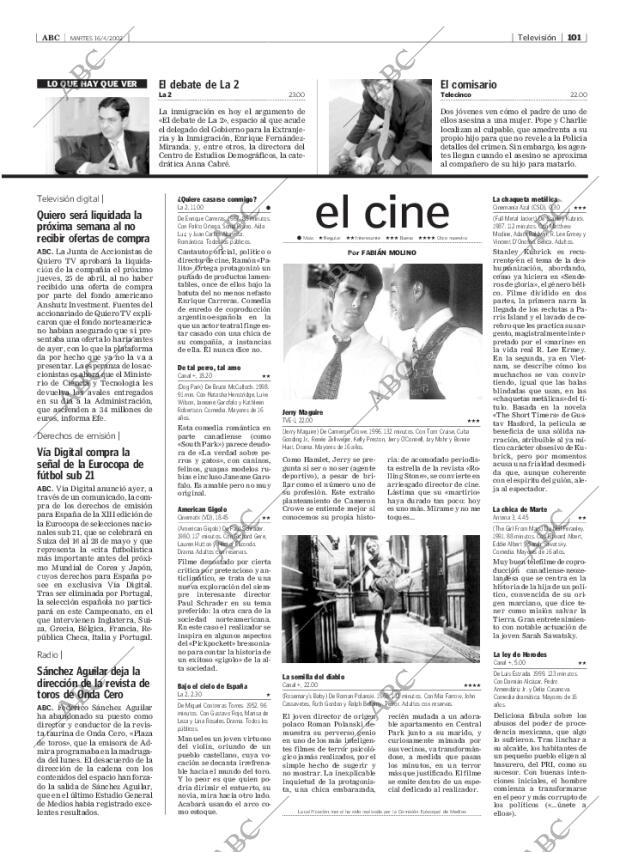 ABC MADRID 16-04-2002 página 101