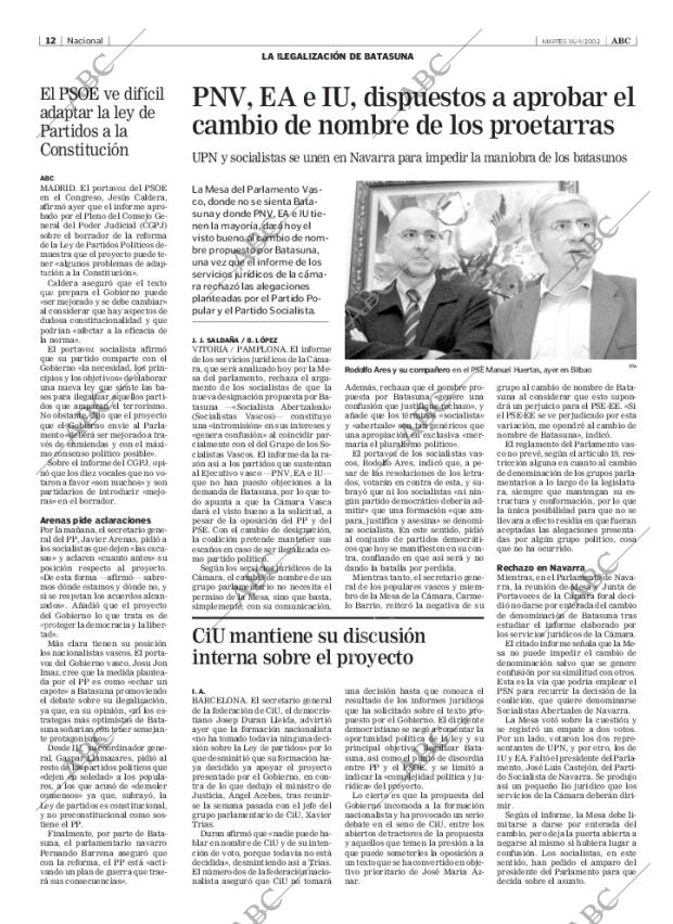 ABC MADRID 16-04-2002 página 12