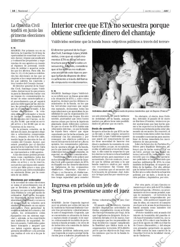 ABC MADRID 16-04-2002 página 14